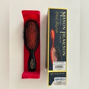 Mason Pearson Pocket 100% Boar Hairbrush, Black. NWT- Opened box, Never Used